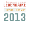 Légendaire Depuis Novembre 2013 Anniversaire