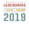 Légendaire Depuis Novembre 2019 Anniversaire