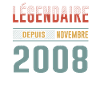 Légendaire Depuis Novembre 2008 Anniversaire