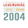Légendaire Depuis Novembre 2004 Anniversaire