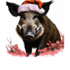 Sanglier Père Noël