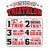6 étapes du triathlon