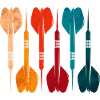 Retro Darts Darts Player