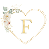 Cœur personnalisable Monogramme F