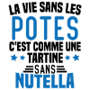 Tartine sans chocolat Humour Cadeau