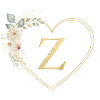 Customizable heart monogram Z