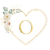 Customizable heart monogram O
