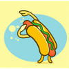 Hotdog tanzend tolle Geschenkidee
