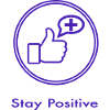 Stay Positive with logo