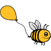 Happy Balloon Bee Comic