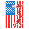 Triathlon USA Flagge