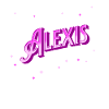 Alexi's name personalized