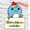 Weihnachtsbaum Umschubser Narwal