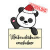 Weihnachtsbaum Umschubser Panda