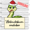 Weihnachtsbaum Umschubser Schlange