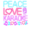 Karaoke Singer 80s Retro Peace