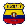 Machala Équateur Armoiries Drapeaux