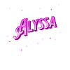 Alyssa name personalized