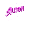 Alison name personalized