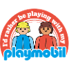 Logotipo de Playmobil para los amantes de Playmobil
