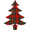 Sapin tartan rouge élégant
