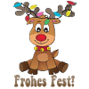 Rentier Frohes Fest