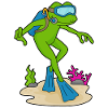Nageoires Frog Diver