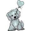 Hund und Luftballon