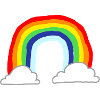 Rainbow Clouds Cartoon