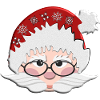 Stylish Santa with glasses