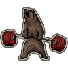 weightlifting bear