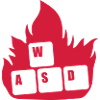 Hot Flames WASD Nerd