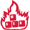 Flame Nerd Computer WASD