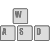 Computer WASD Keyboard Keys