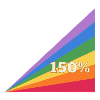 150% Regenbogen