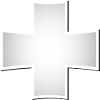 Croix d’argent | Croix d’argent avec ombre
