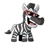 Cute Cartoon Zebra