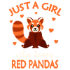 Bara en tjej som älskar röda pandor Red Panda Girls K
