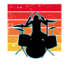 Drummer and drums