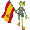 Espagne Fan Frog