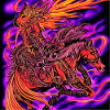 Illustration abstraite d’un cheval