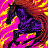 Illustration abstraite d’un cheval