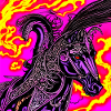Illustration abstraite d’un cheval