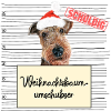Weihnachtsbaum Umschubser Airedale Terrier