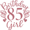 85 ° compleanno donne la sua ragazza di compleanno 85 anni