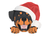 Rottweiler Merry Christmas