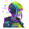 Japanese Cyber Aesthetic Cyberdelic Glitch Sci Fi