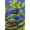 Frogs on plant