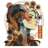 Steampunk Anime Girl Cyber Punk Aesthetic