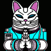 Cyborg Maneki Neko Cat